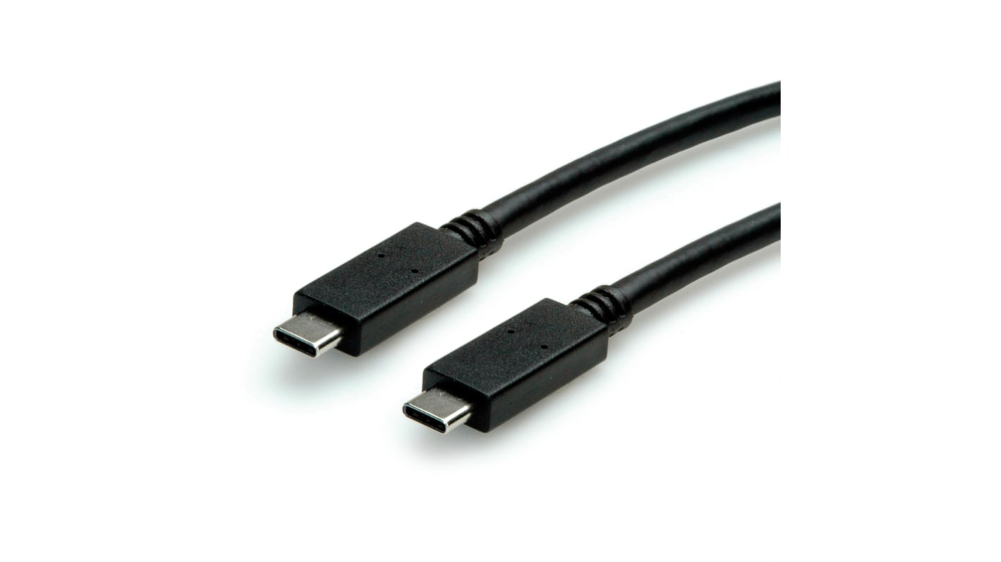 Roline USB 3.2, Male USB C to Male USB C, 1m