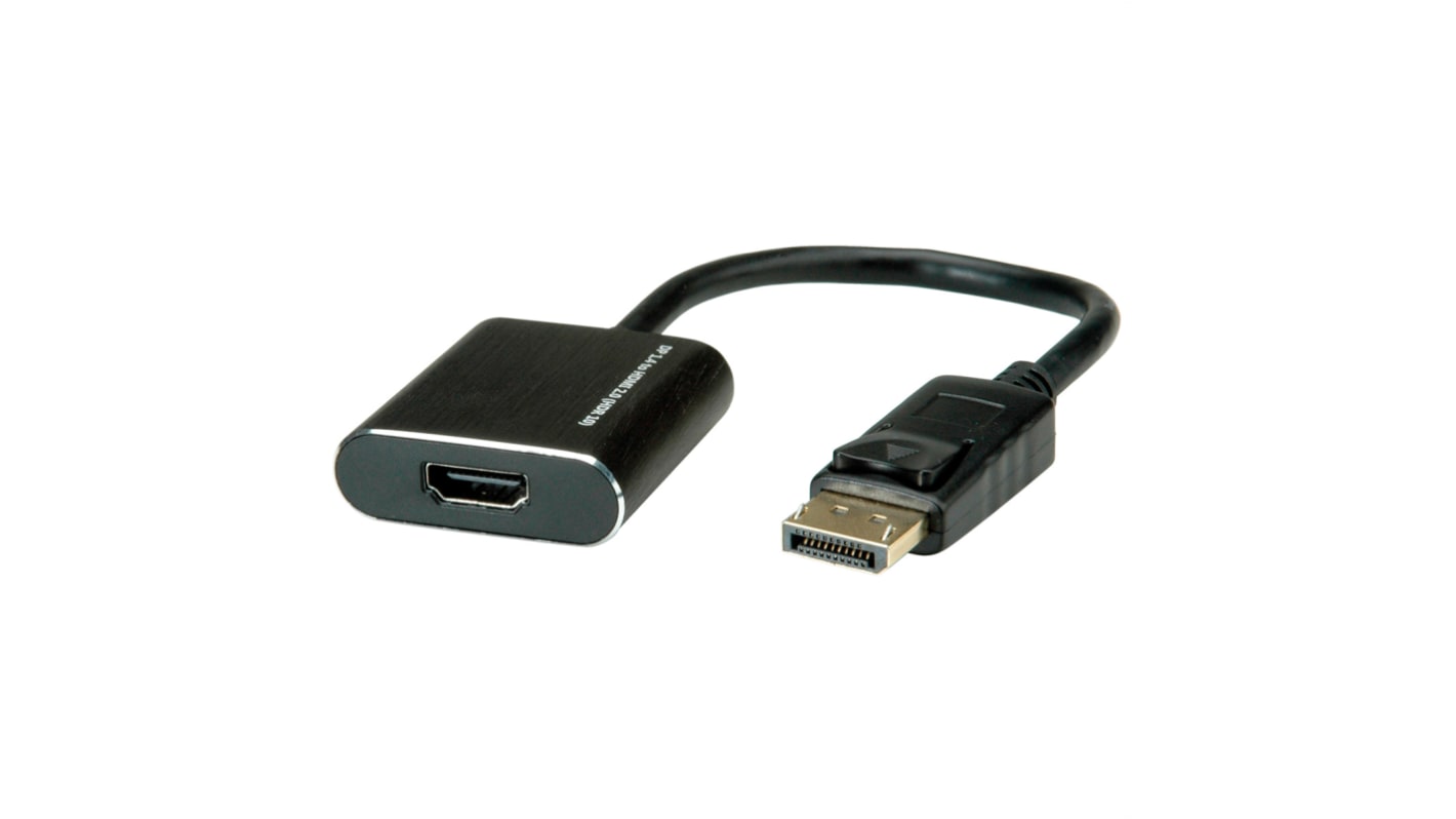 Kabel DisplayPort długość 150mm B: Display Port A: HDMI v. 1.4 Roline 4K