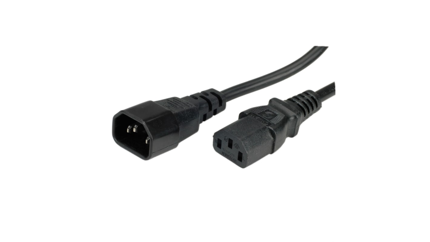 Cavo di potenza Roline IEC C14/IEC C13, 10 A, 250 V ac, L. 1m