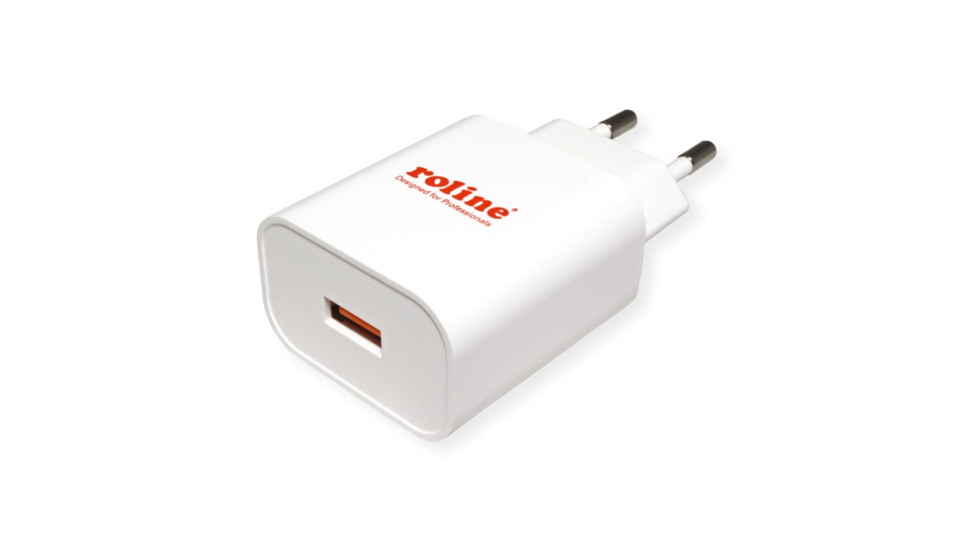 Roline Mobile Phone Charger, Charger, White