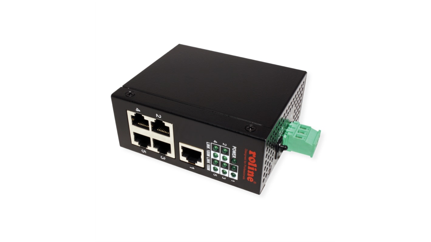 Roline 21.13.1155, Unmanaged 5 Port Switch