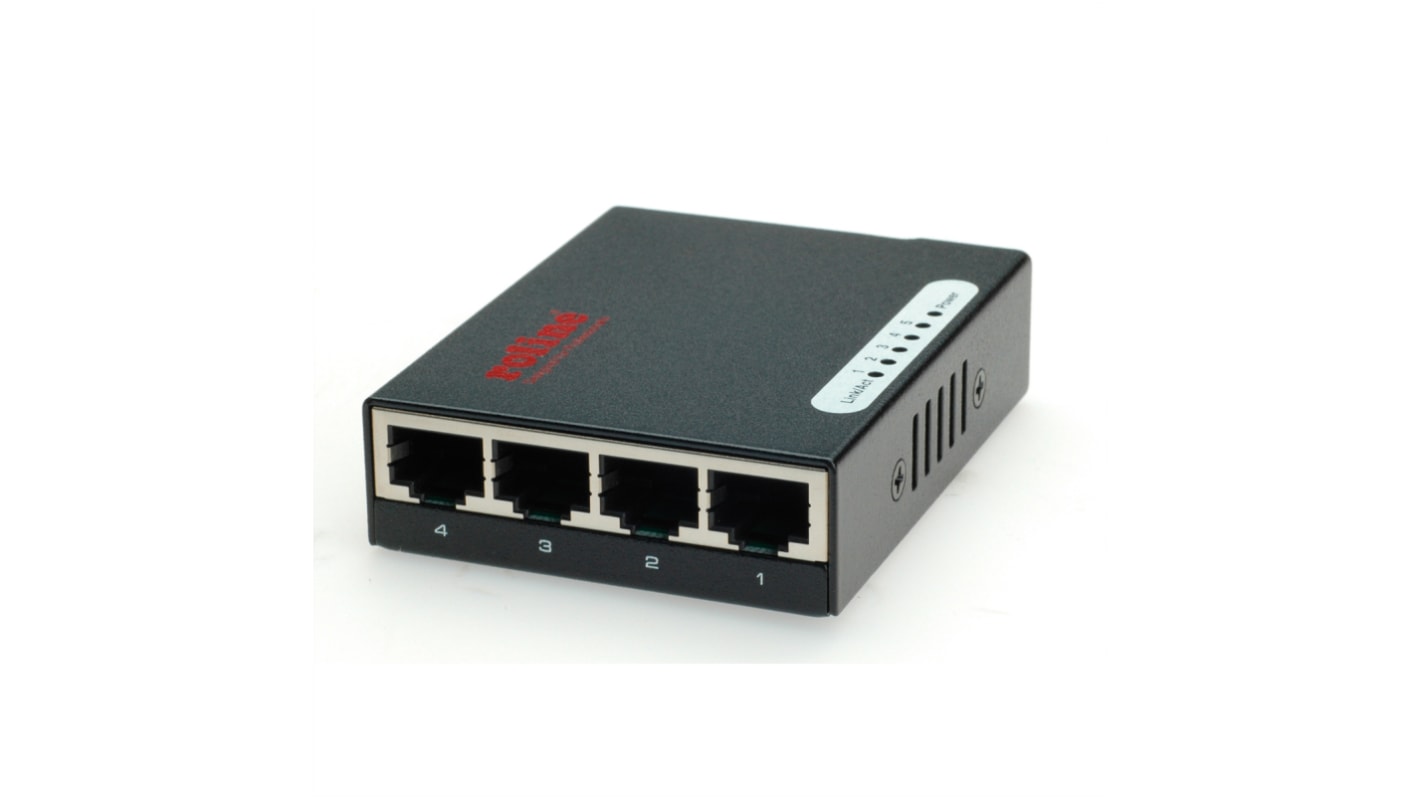 Roline 21.14.3133, Unmanaged 5 Port Switch