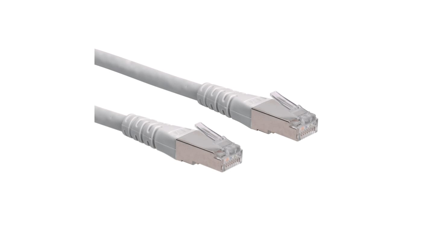 Cable Ethernet Cat6 S/FTP Roline de color Gris, long. 1.5m, funda de PVC