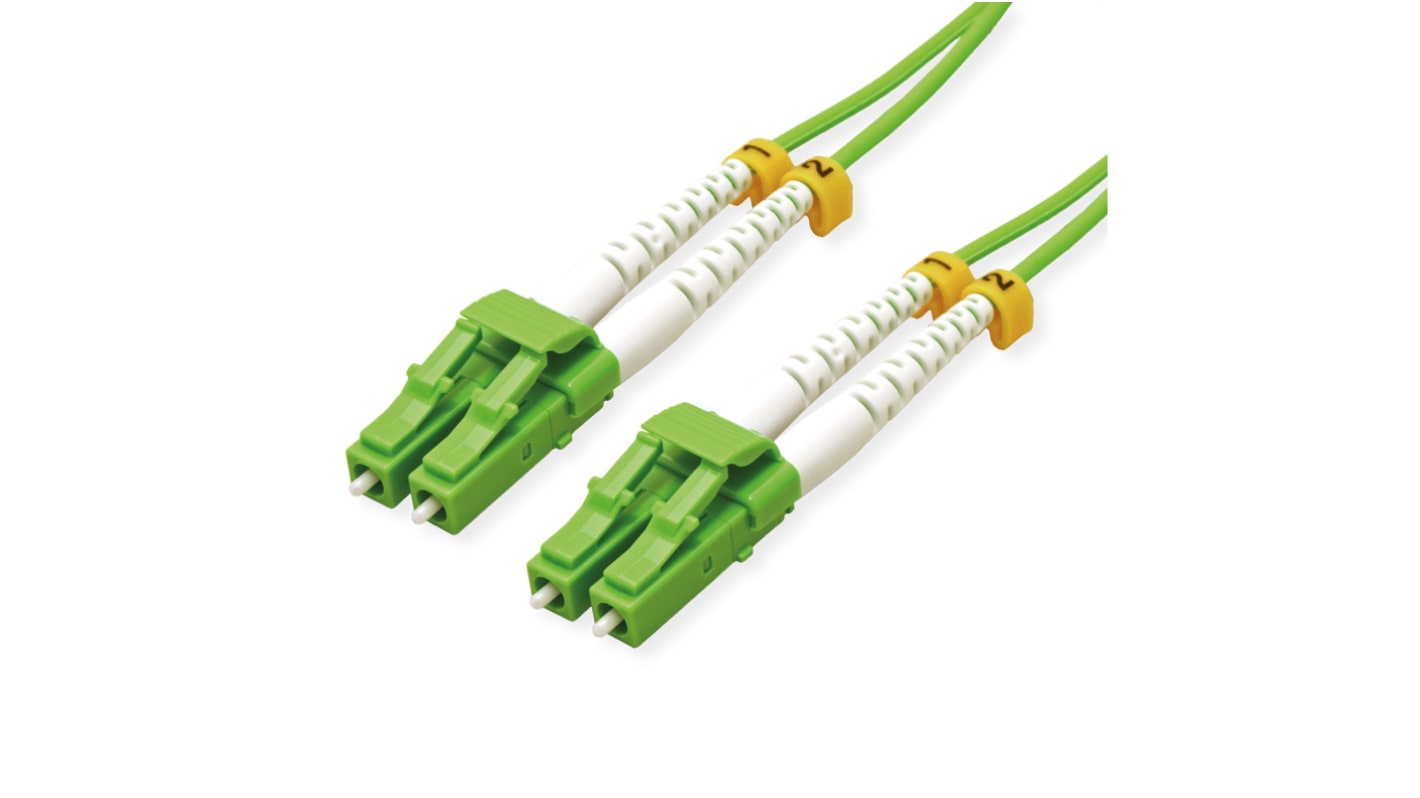 Roline 21.15.9272-10 LC to LC Multimode Duplex Fibre Optic Adapter, 0.3dB Insertion Loss