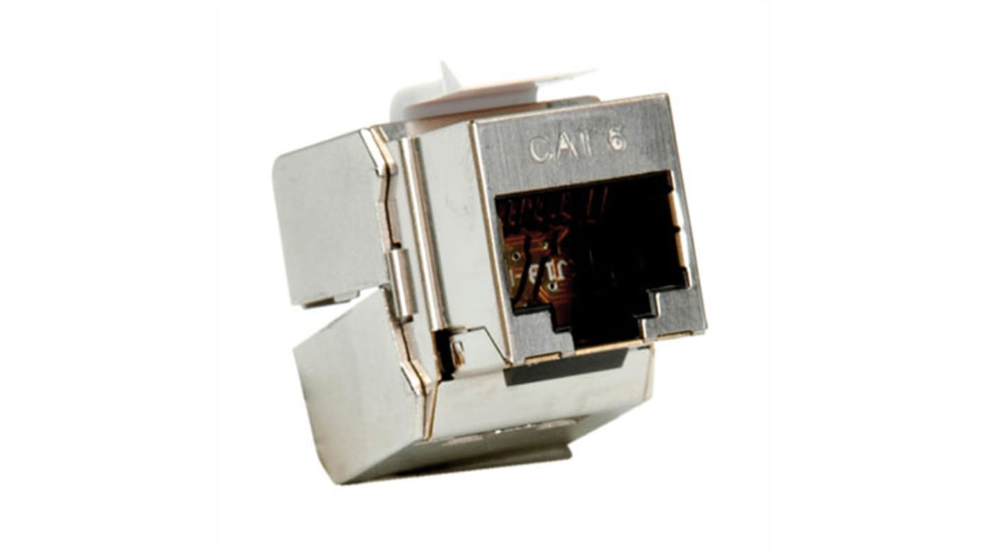 Connettore RJ45 Femmina Roline Cat6, 1 via, Montaggio Keystone