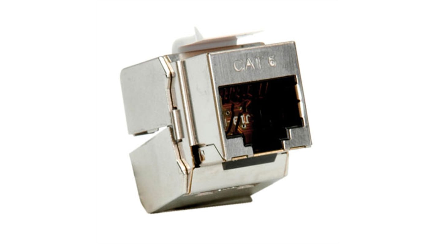 Conector RJ45 Cat6 Hembra Roline serie RJ45 Keystone Jack, de vías