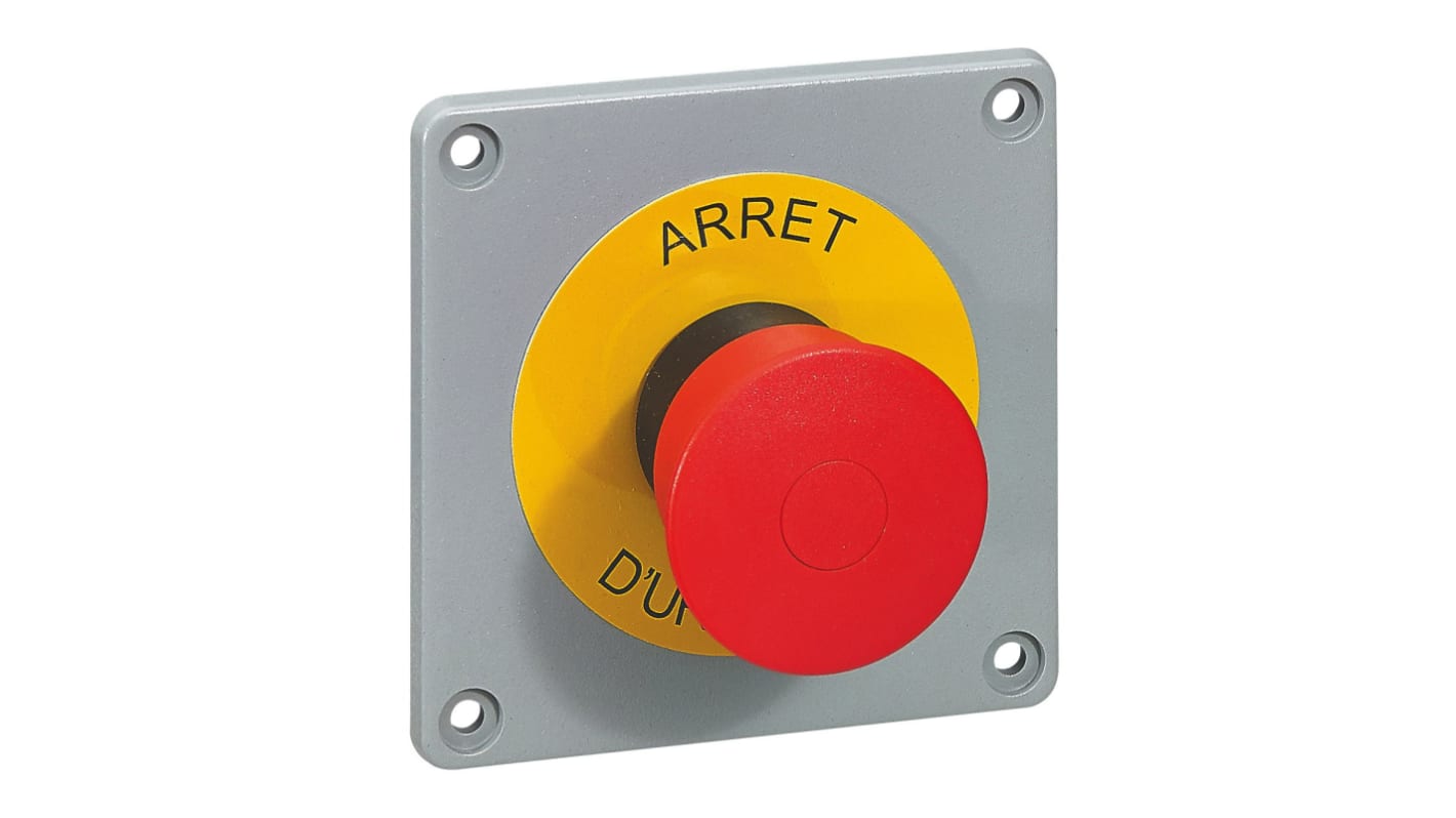 Legrand Emergency Stop Push Button, Panel Mount, 1NO, IP66