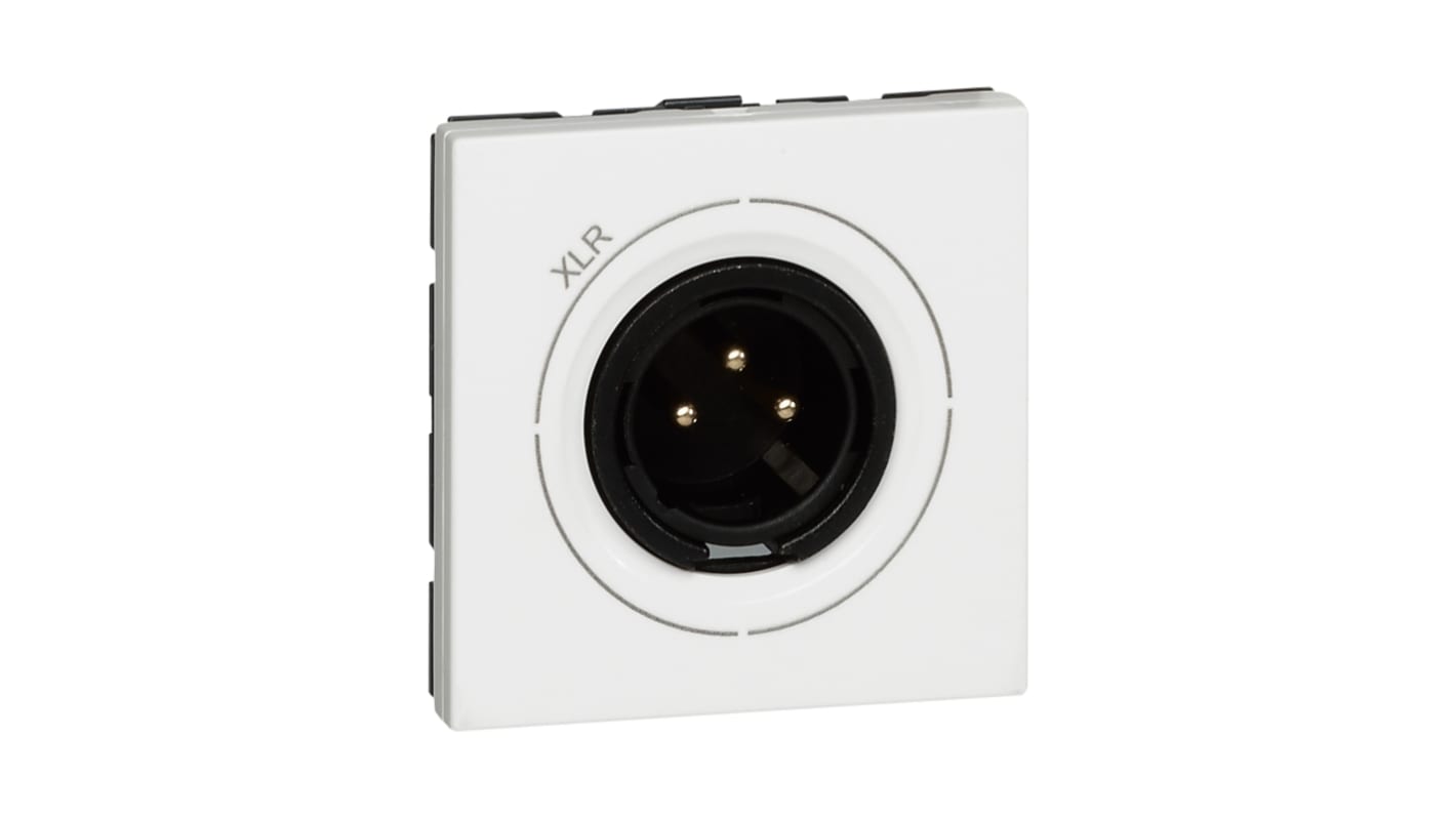 Legrand, Mosaic IP40 White Flush Mount 3P Socket Socket