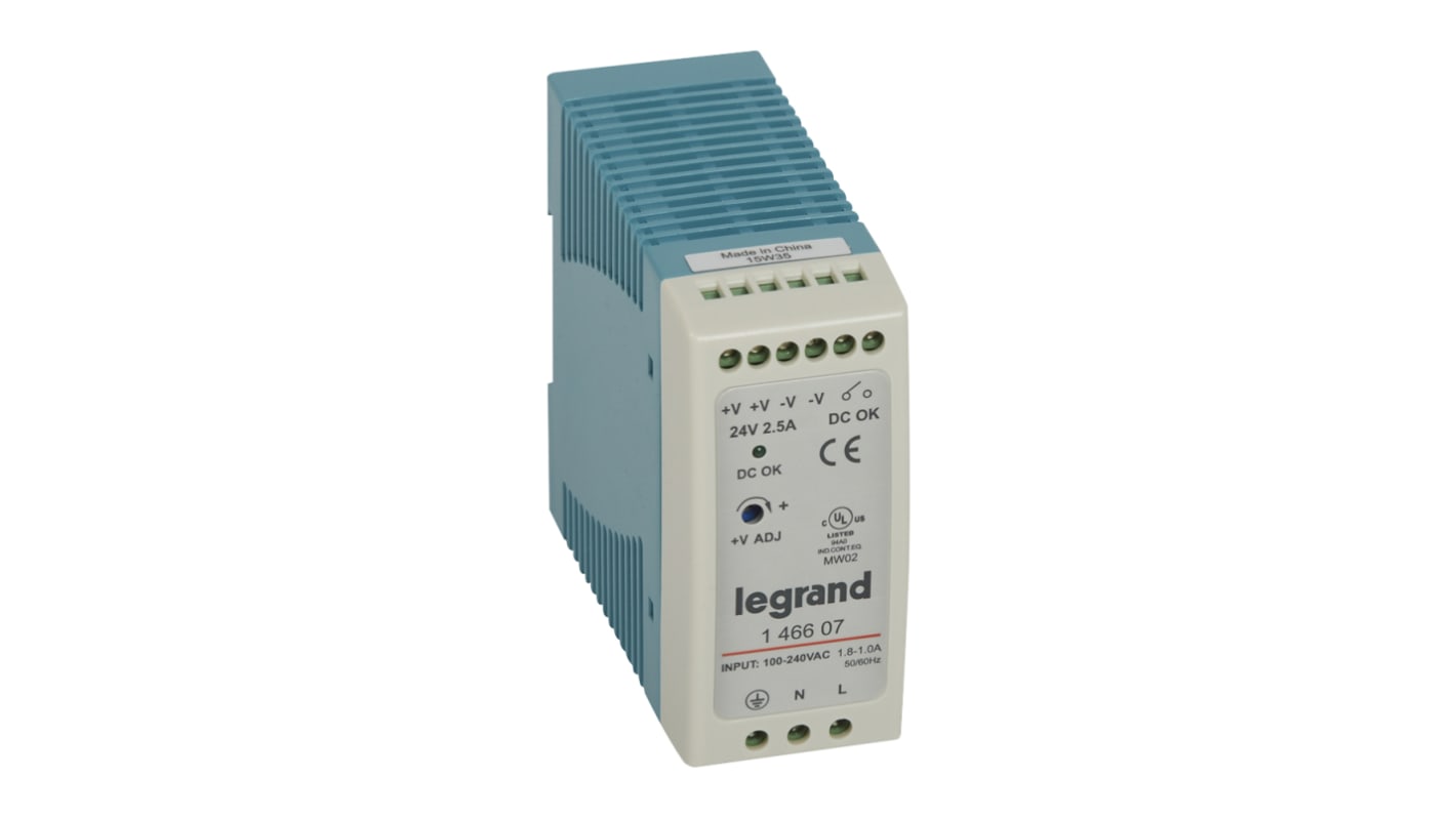 Legrand 60W Switch-mode strømforsyninger, 24V dc, 2.5A