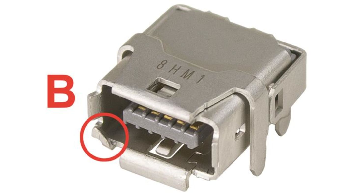 Conector Ethernet Cat6a Hembra HARTING serie IX Industrial, de 10 vías