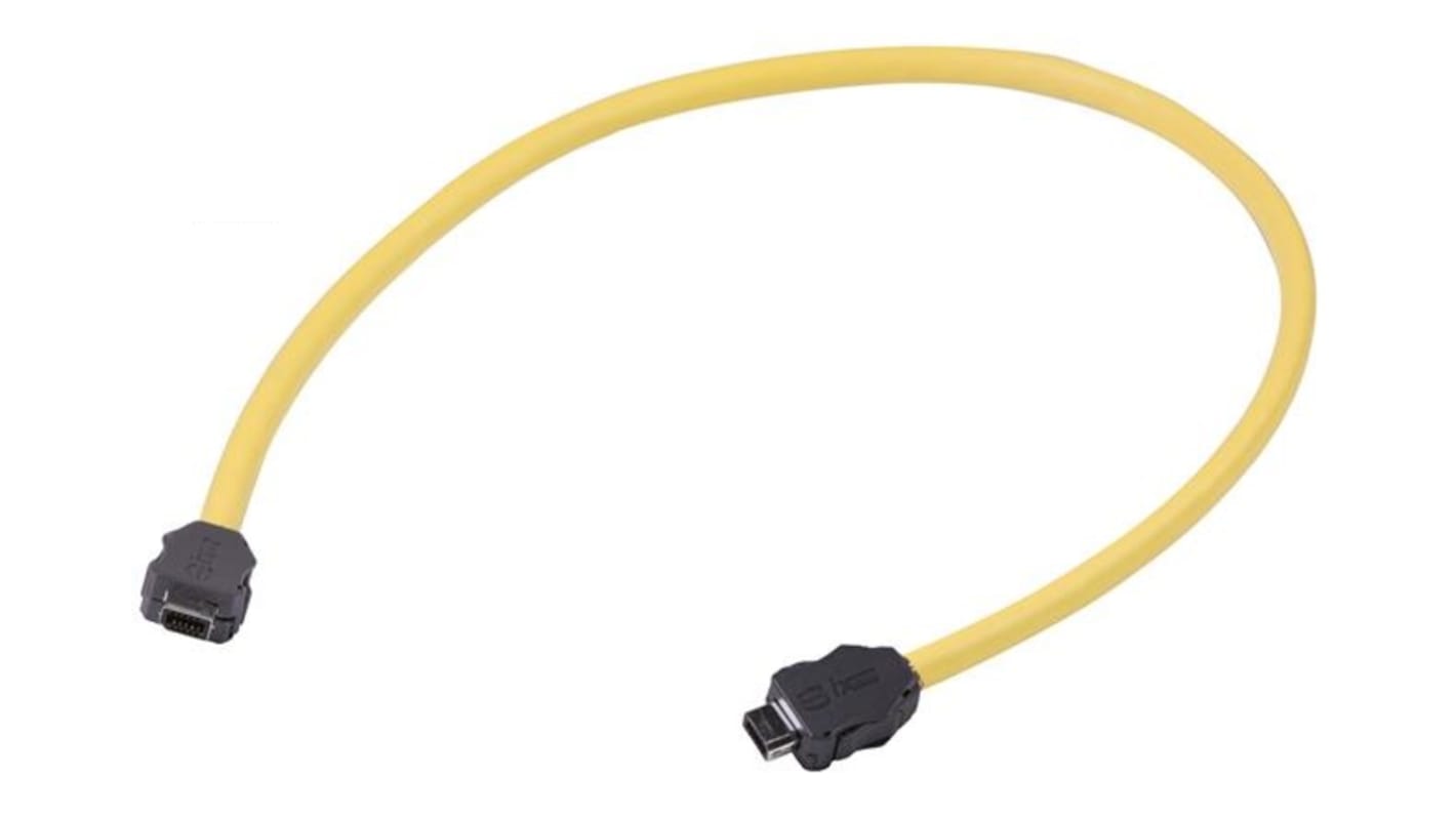 Kabel Ethernet Cat6a długość 500mm Z zakończeniem HARTING PVC