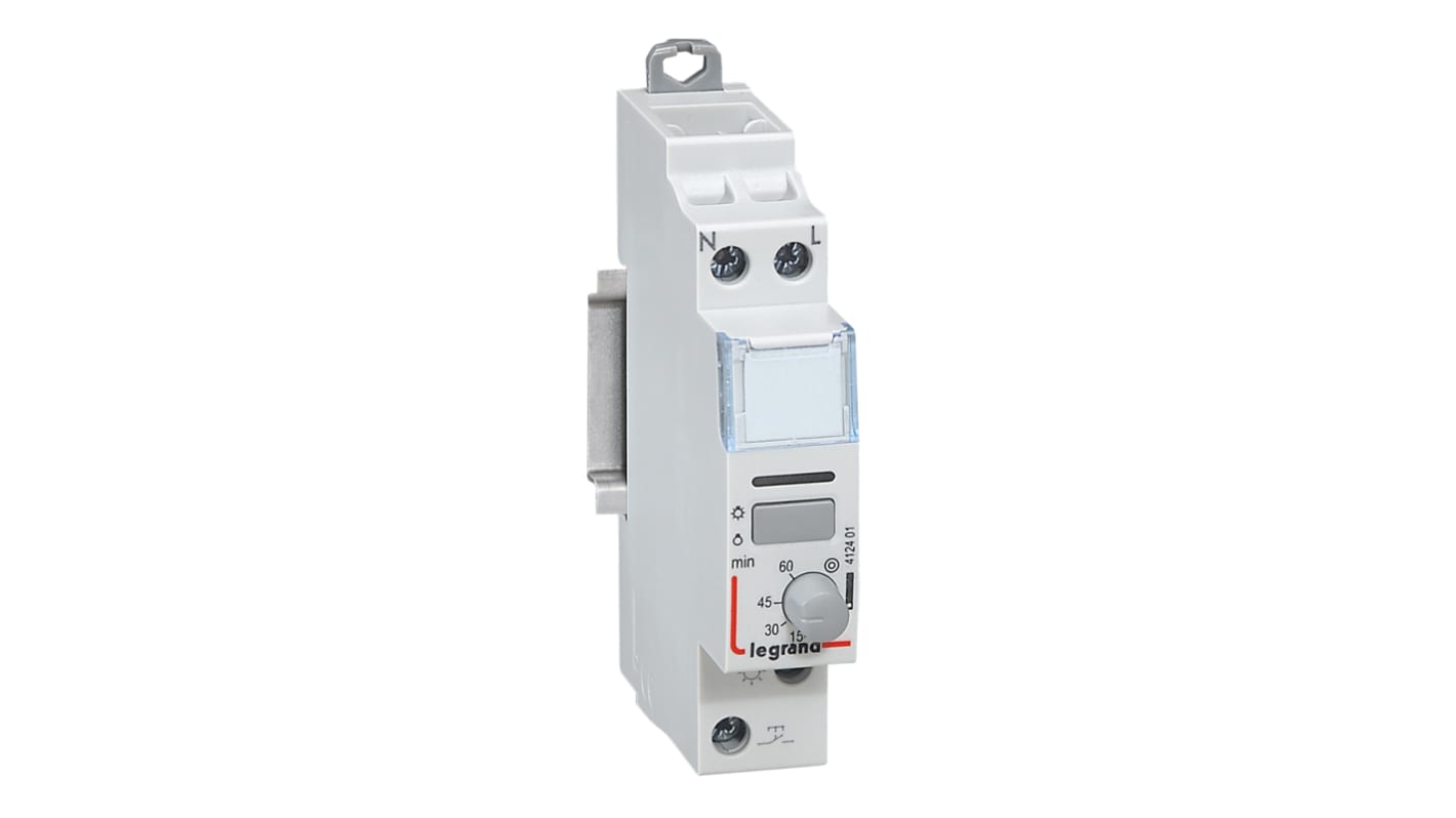 Timer Relay Legrand, intervallo 5 → 60min, 1 poli, SPST, Guida DIN