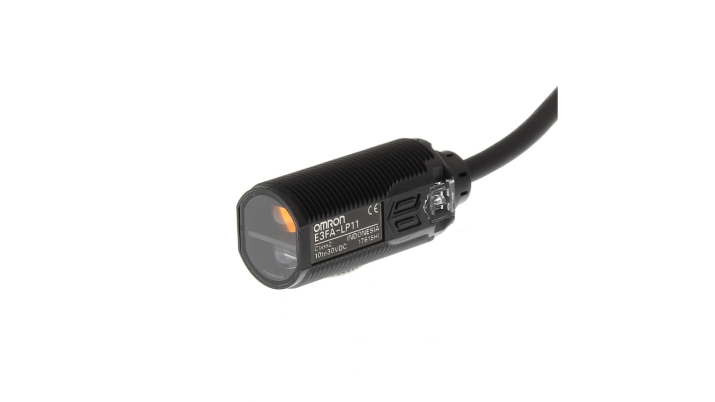 Rs-Online Sensore fotoelettrico Cilindrico Omron a diffusione rilevamento 100 mm uscita PNP
