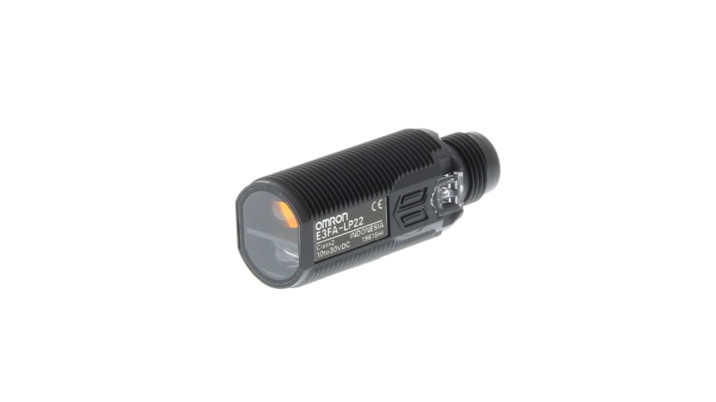Rs-Online Sensore fotoelettrico Cilindrico Omron a soppressione di sfondo rilevamento 200 mm uscita PNP