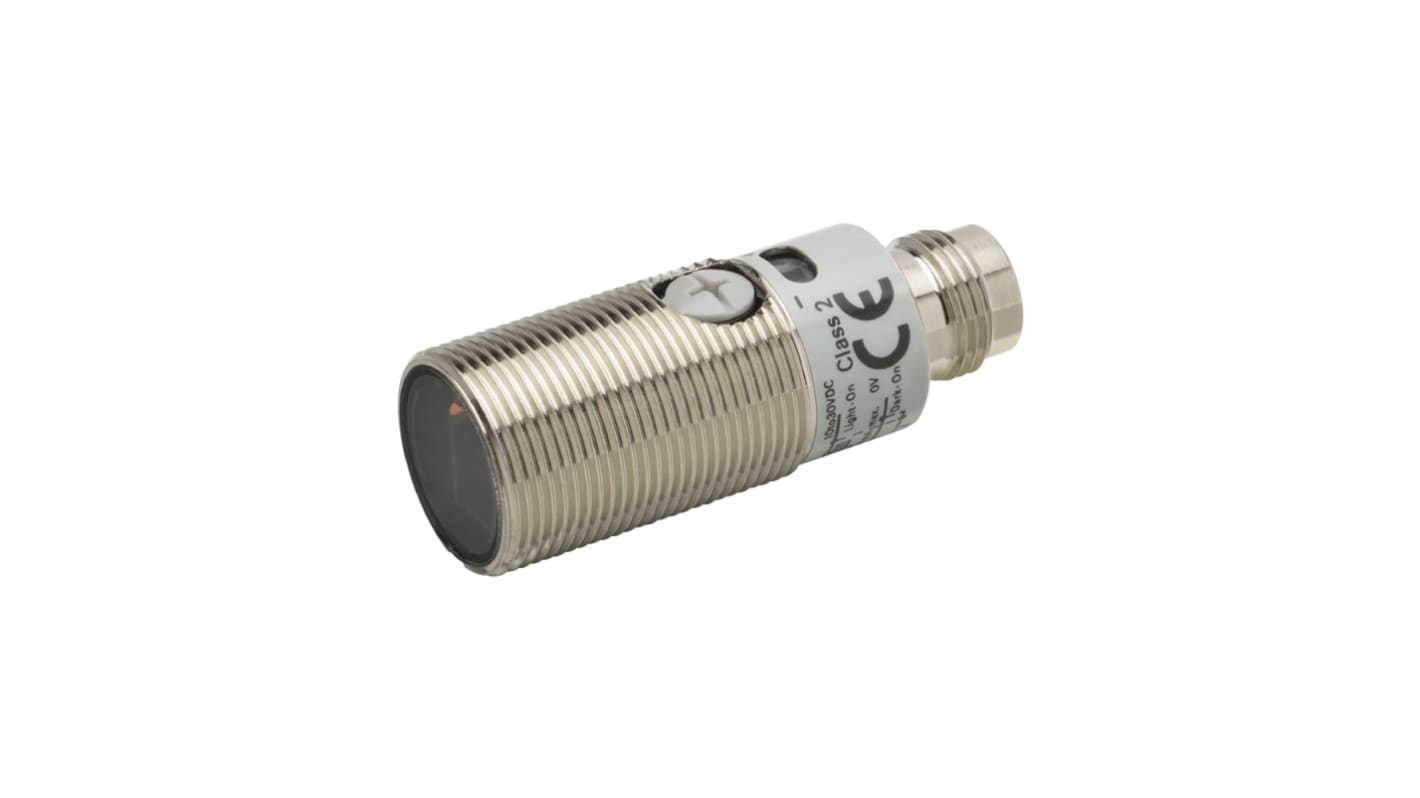 Omron Through Beam Photoelectric Sensor, Cylindrical Sensor, 20000 mm Detection Range