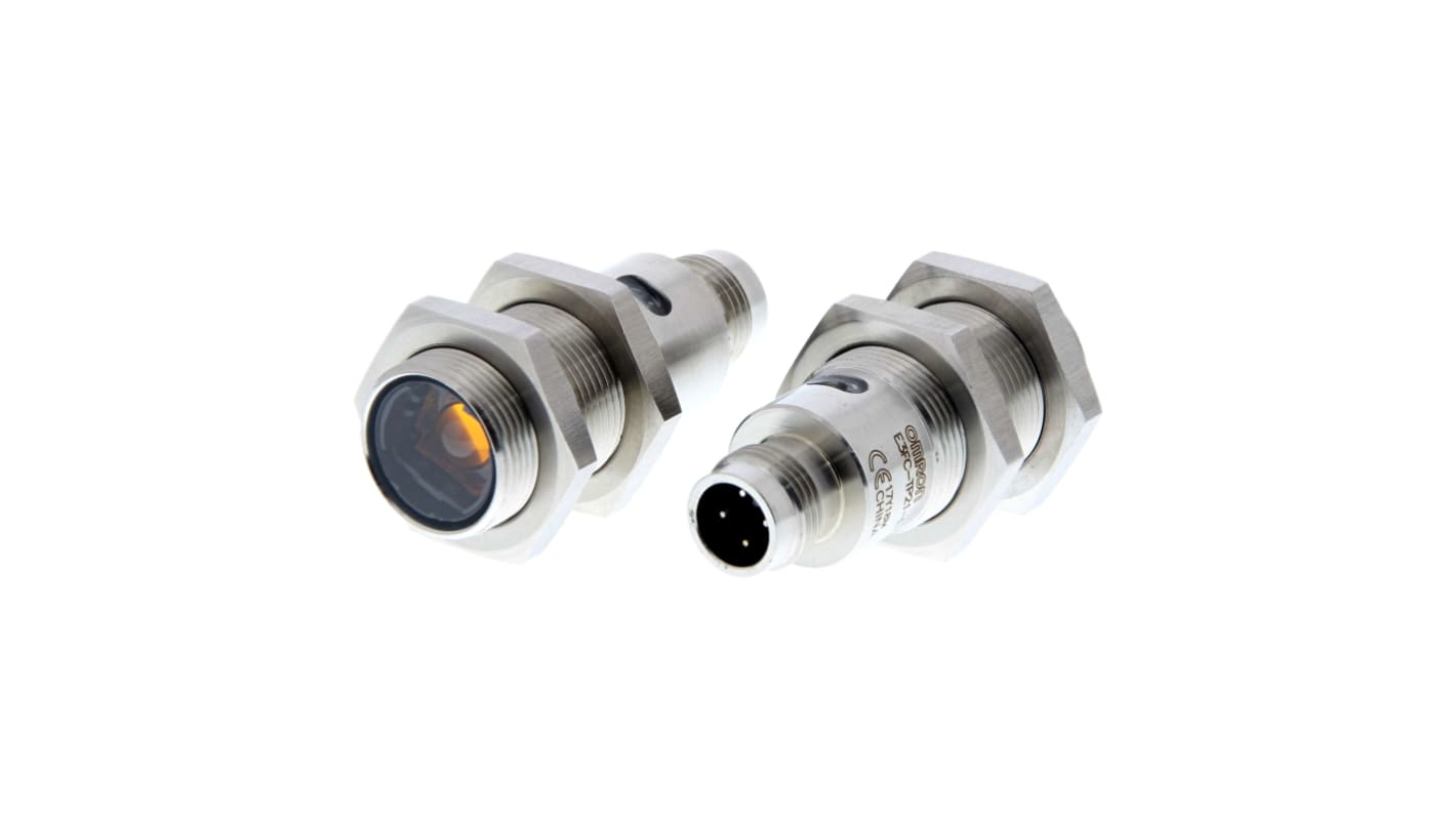 Rs-Online Sensore fotoelettrico Cilindrico Omron a fascio passante rilevamento 20000 mm uscita PNP