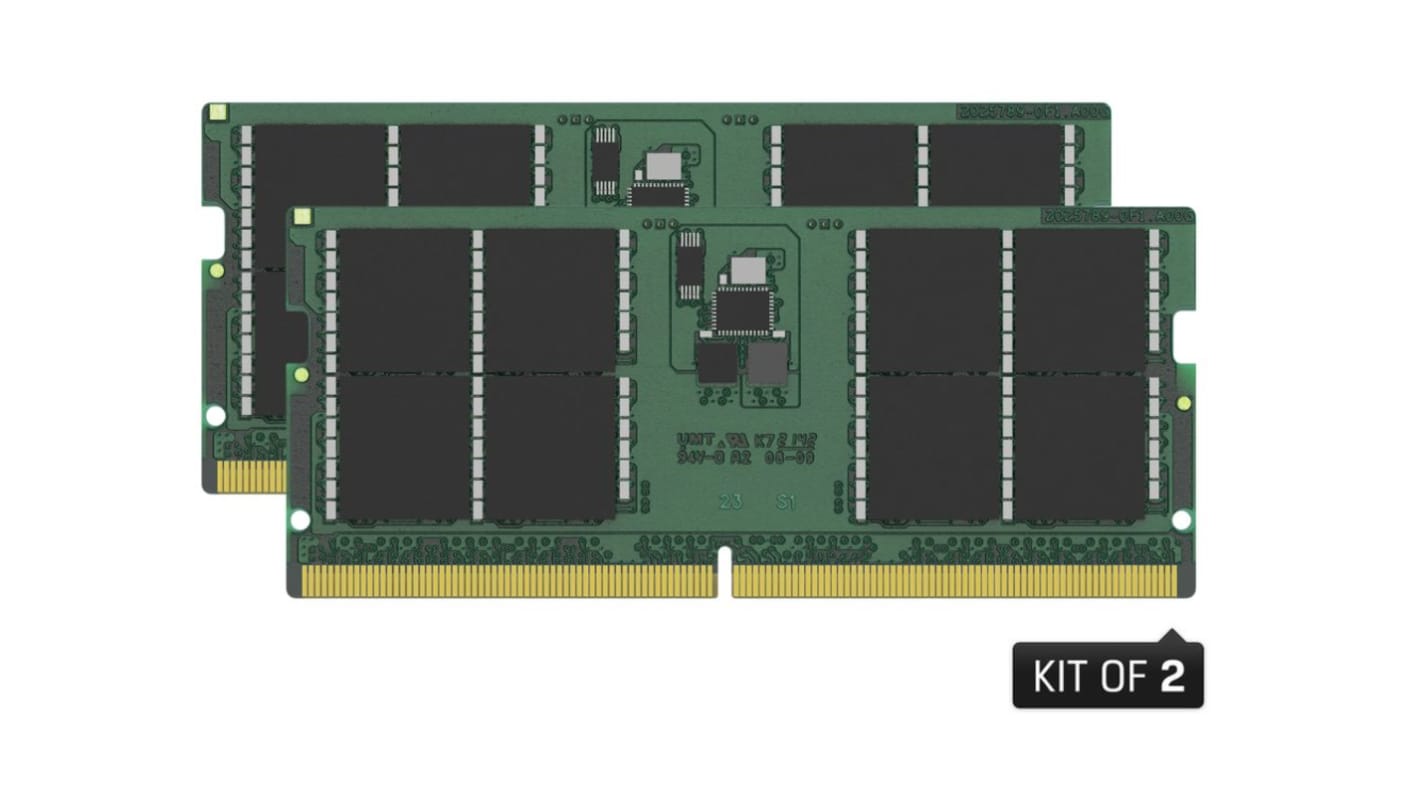 Kingston 64 GB DDR5 Laptop RAM, 4800MHz, SODIMM, 1.1V