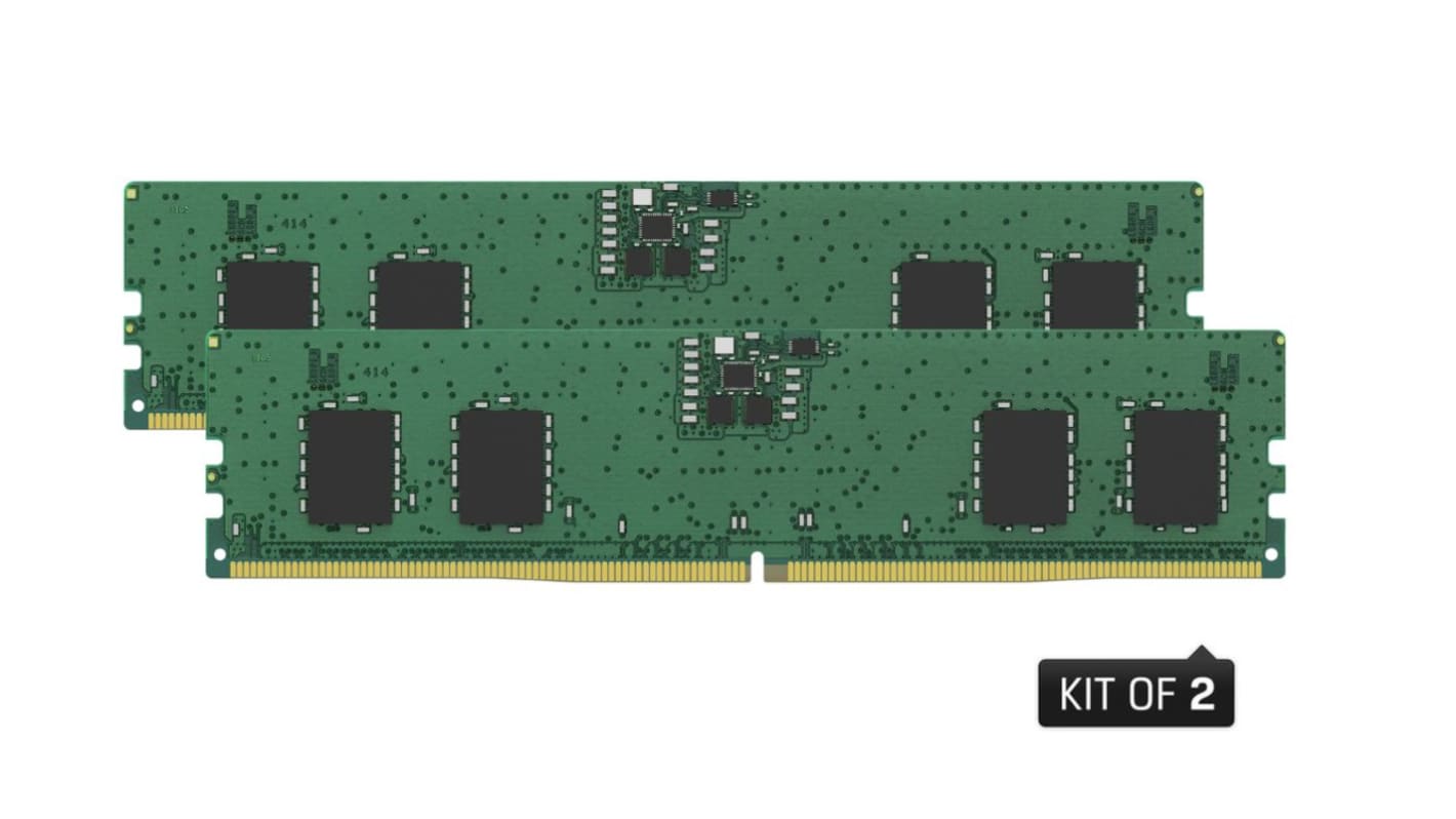 Kingston RAM (ランダムアクセスメモリ）, 16 GB, 4800MHz, DDR5, KVR48U40BS6K2-16
