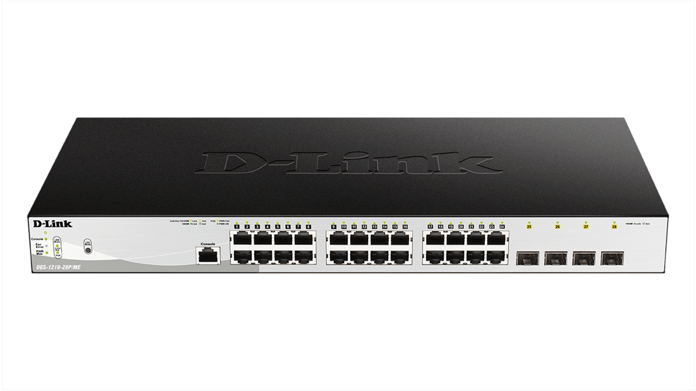 D-Link 28-Port Gigabit Managed PoE Switch, Managed 28 Port Network Switch With PoE UK
