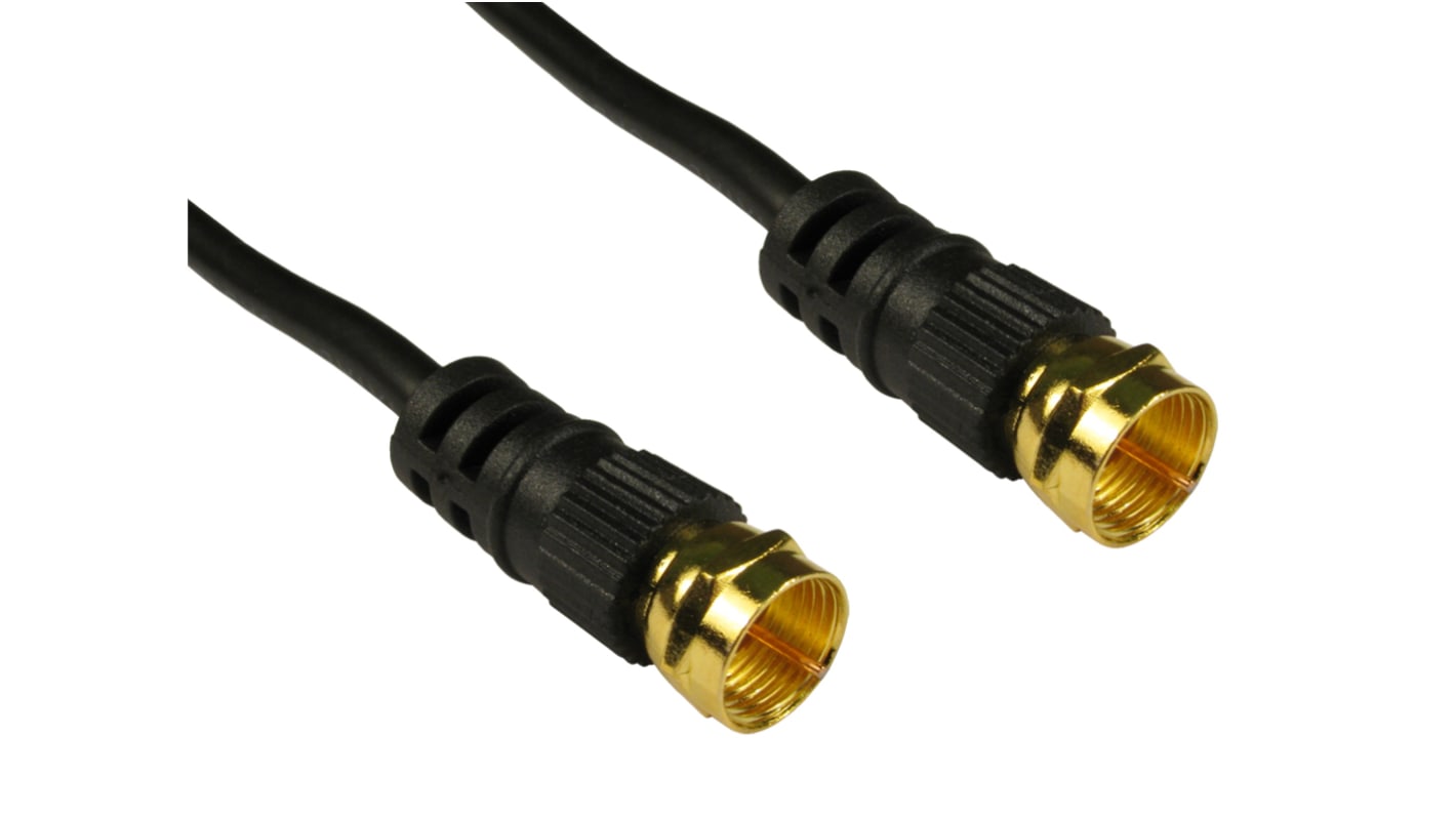 RS PRO Male F Type to Male F Type, 500mm, F Connector Coaxial, Terminated75 Ω