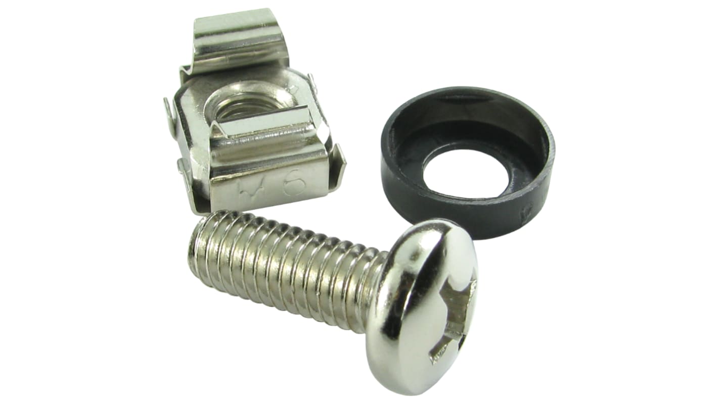 RS PRO Käfigmutter M6 15mm Eisen Verzinkt für Tafelstärken von 0.8mm - 6mm