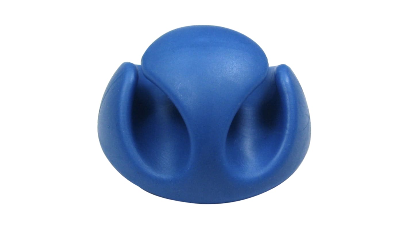 RS PRO Blue PVC Clip, 5mm Max. Bundle