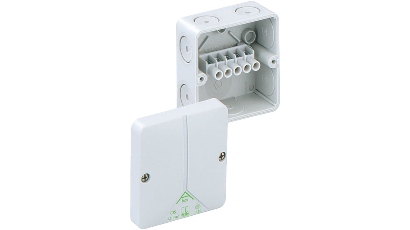 Caja de conexiones Spelsberg 80242001, Poliestireno, 80mm, 80mm, 52mm, 80 x 80 x 52mm, IP65