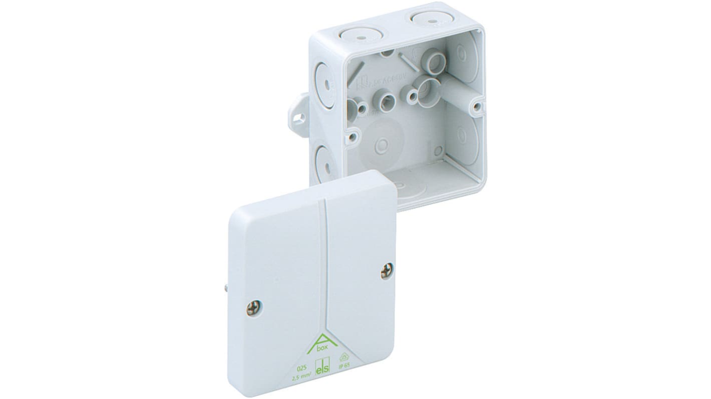 Spelsberg Polystyrene Junction Box, IP65, 85 x 85 x 52mm