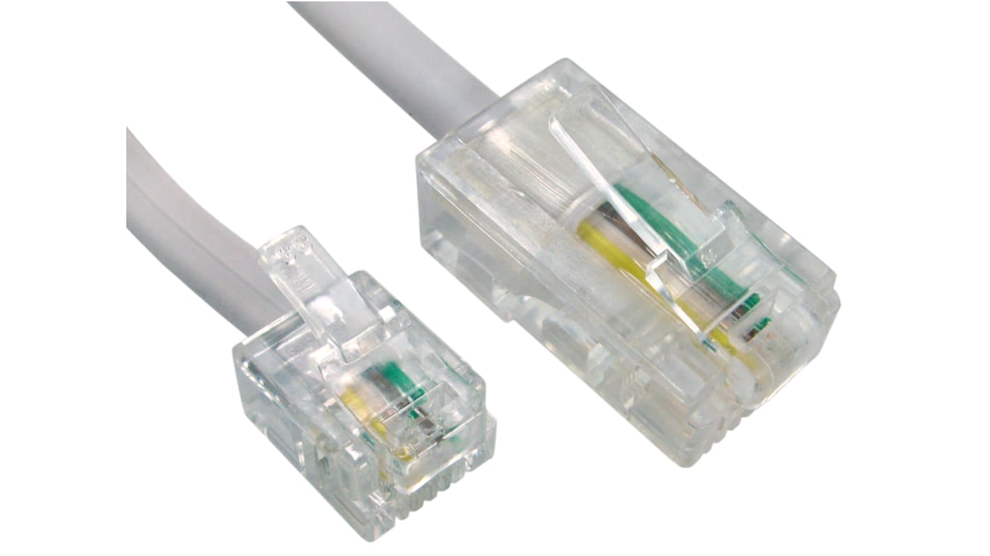 RS PRO Telefonkabel RJ11 RJ45 PVC 3m Geschirmt