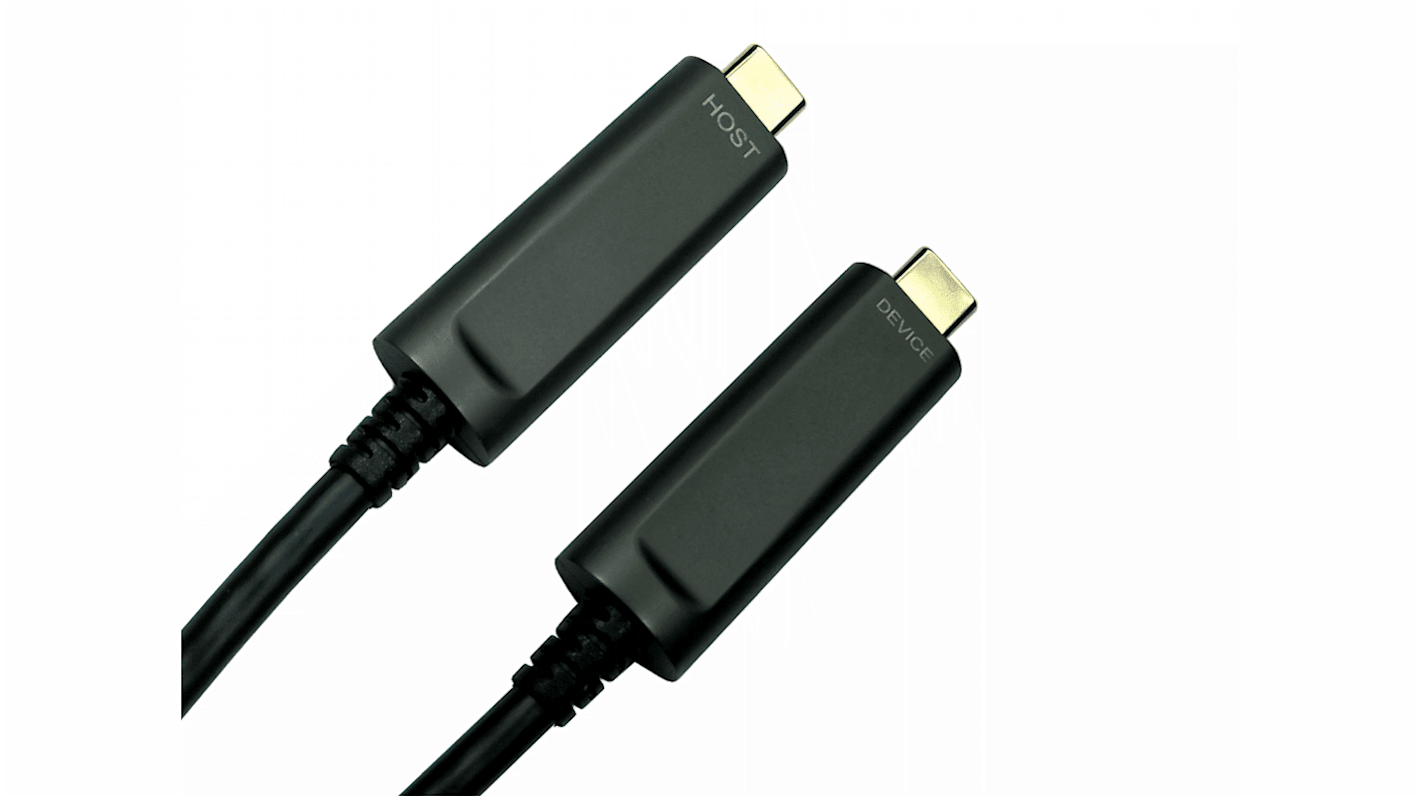 RS PRO USB 3.1, Male USB C to Male USB C, 10m