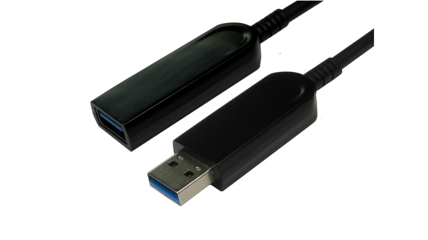 RS PRO USB 3.0, Male USB A to Female USB A, 25m