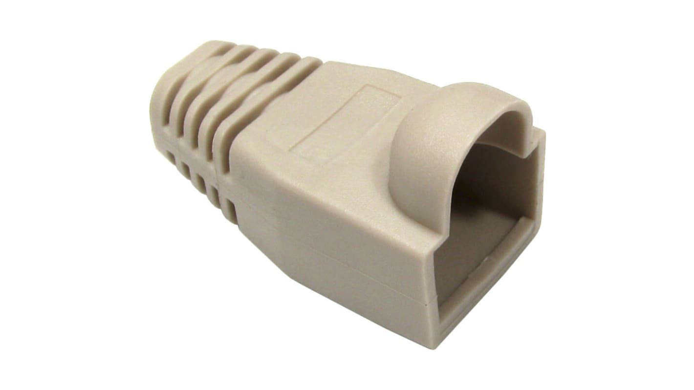 RS PRO 水晶头护套, 灰色, 用于RJ45 电缆, PVC制