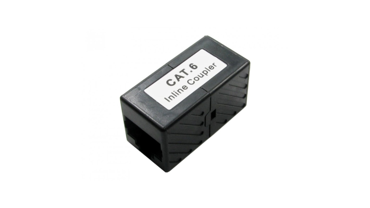 RS PRO Single-Port RJ45 Female Coupler, Cat6, Unshielded