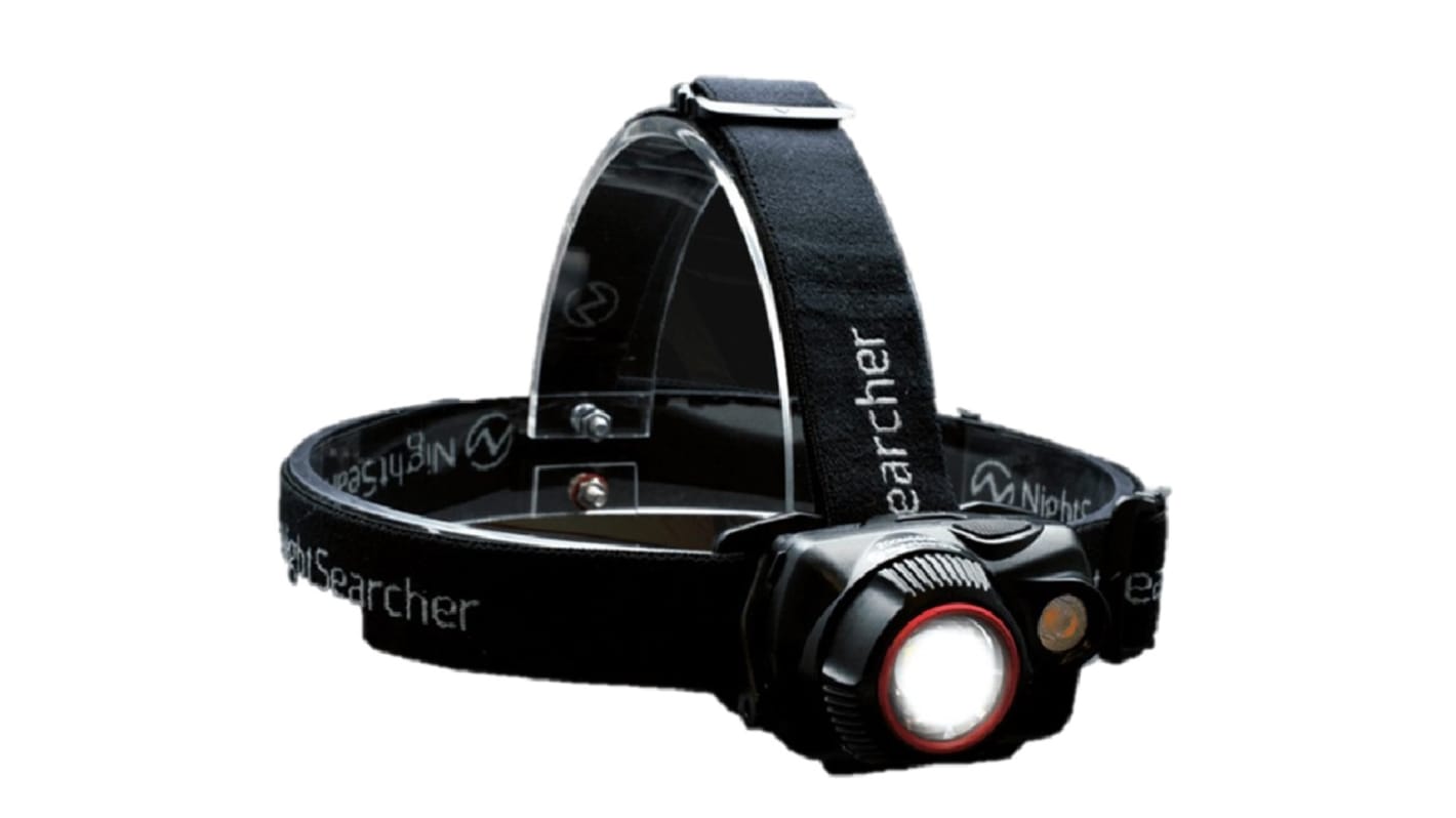 Nightsearcher LED充电头灯, 700 lm, 200 m射程, AAA 电池或锂电池电池, UPGRADED ZOOM 700R