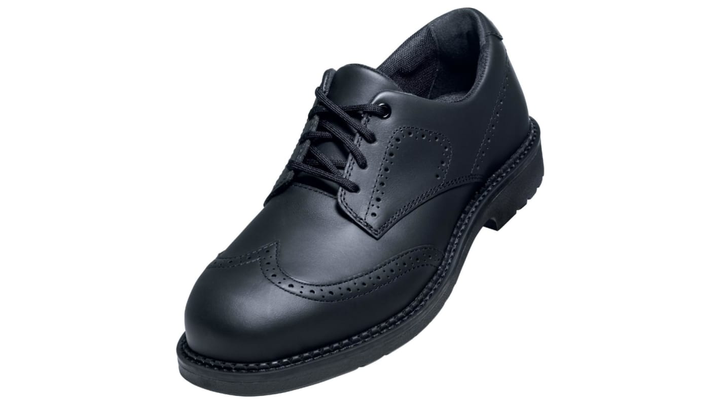 Uvex 84482 BUSINESS Men's Black Stainless Steel Toe Capped Low safety shoes, UK 6.5, EU 40