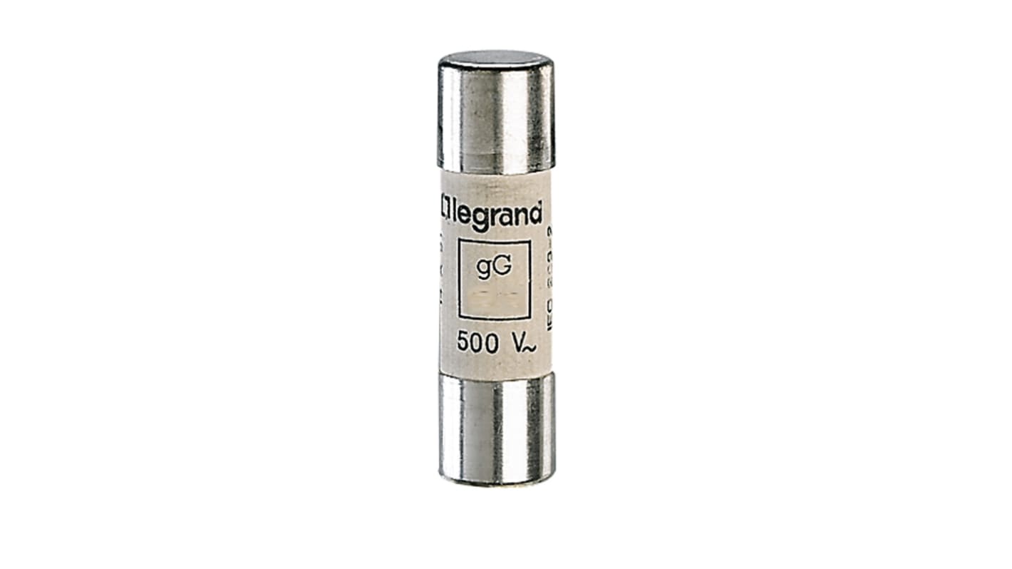 Legrand 2A Ceramic Cartridge Fuse, 14 x 51mm