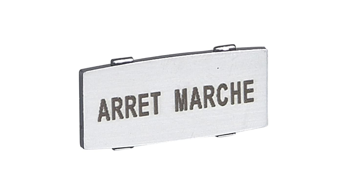 Legrand Insert Label for Use with Control and Signalling Units, STOP - RUN