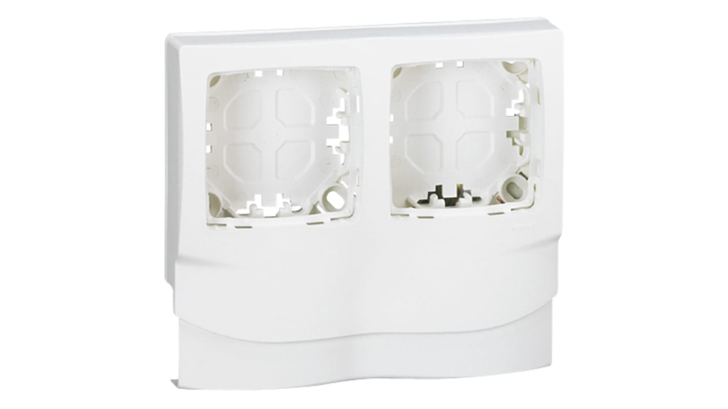 Legrand White 2 Gang Plastic Mounting Frame
