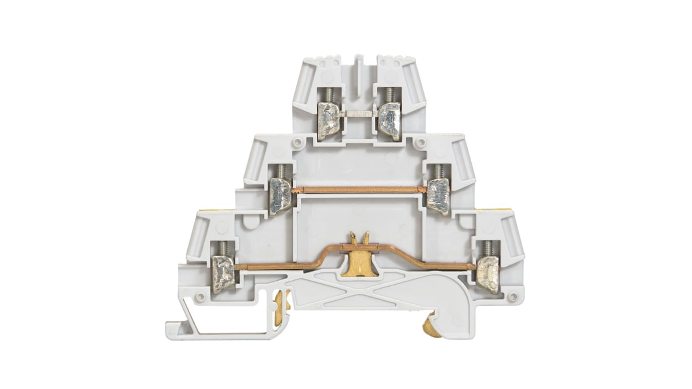 Legrand 0 371 52 Green, Grey, Yellow, 2.5mm², 3-Level, Screw Terminal Termination, ATEX