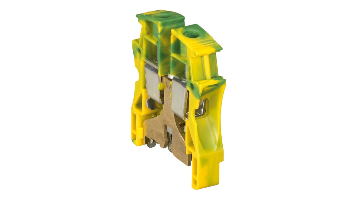 Legrand 0 371 75 Green, Yellow, 35mm², Screw Terminal Termination, ATEX