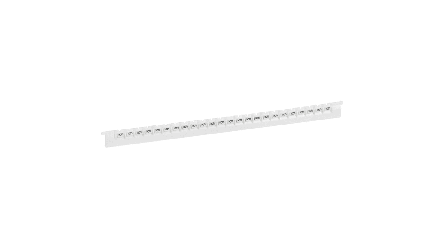 Repère câble Legrand, Ø câble 0.8 → 2.2mm, texte : 6, Noir sur Blanc