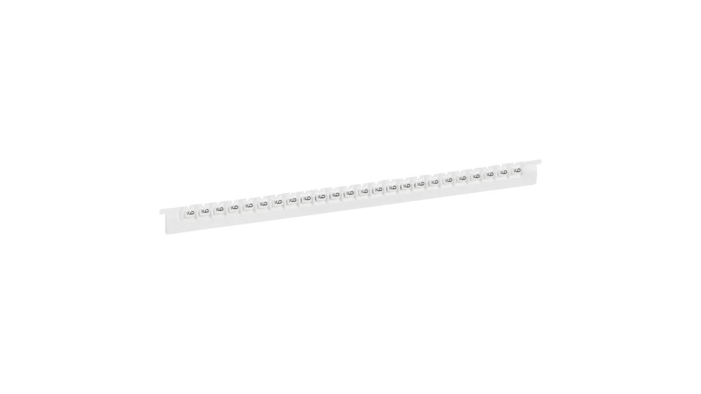 Repère câble Legrand, Ø câble 0.8 → 2.2mm, texte : 9, Noir sur Blanc