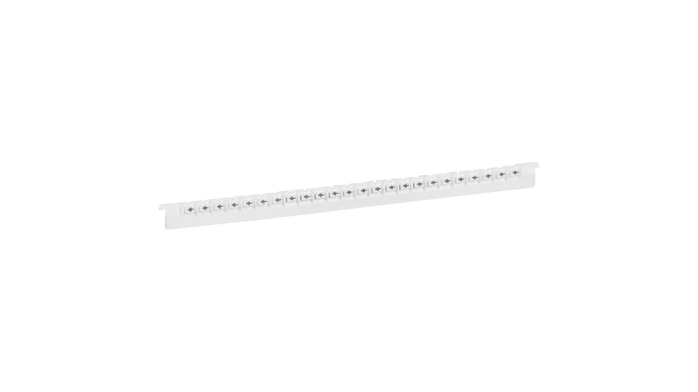 Repère câble Legrand, Ø câble 0.8 → 2.2mm, texte : Earth Symbole, Noir sur Blanc