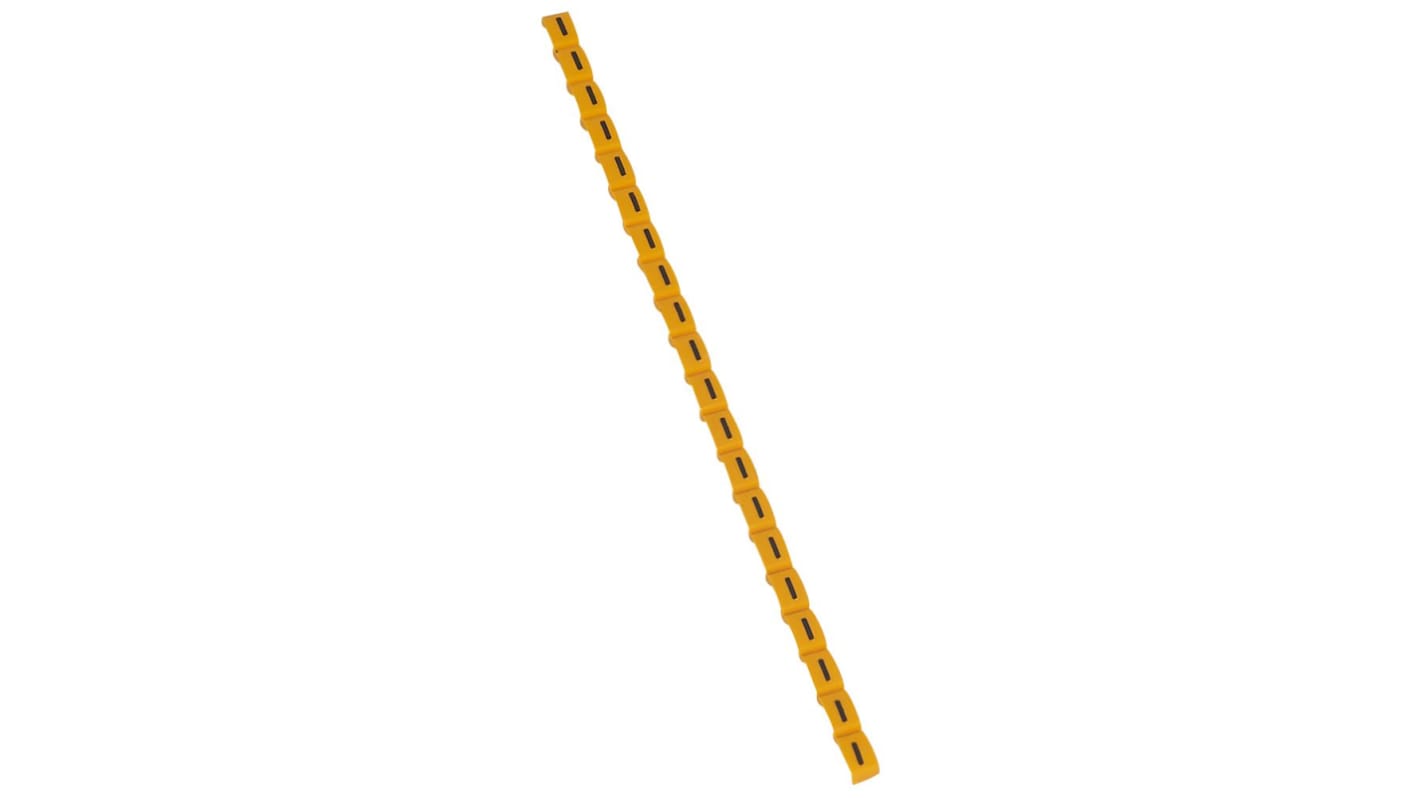 Legrand Clip On Cable Marker, Black on Yellow, Pre-printed "I", for Cable, 0 384 18