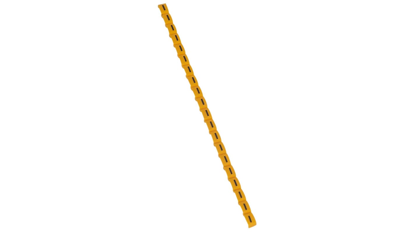 Legrand Clip On Cable Marker, Black on Yellow, Pre-printed "I", for Cable