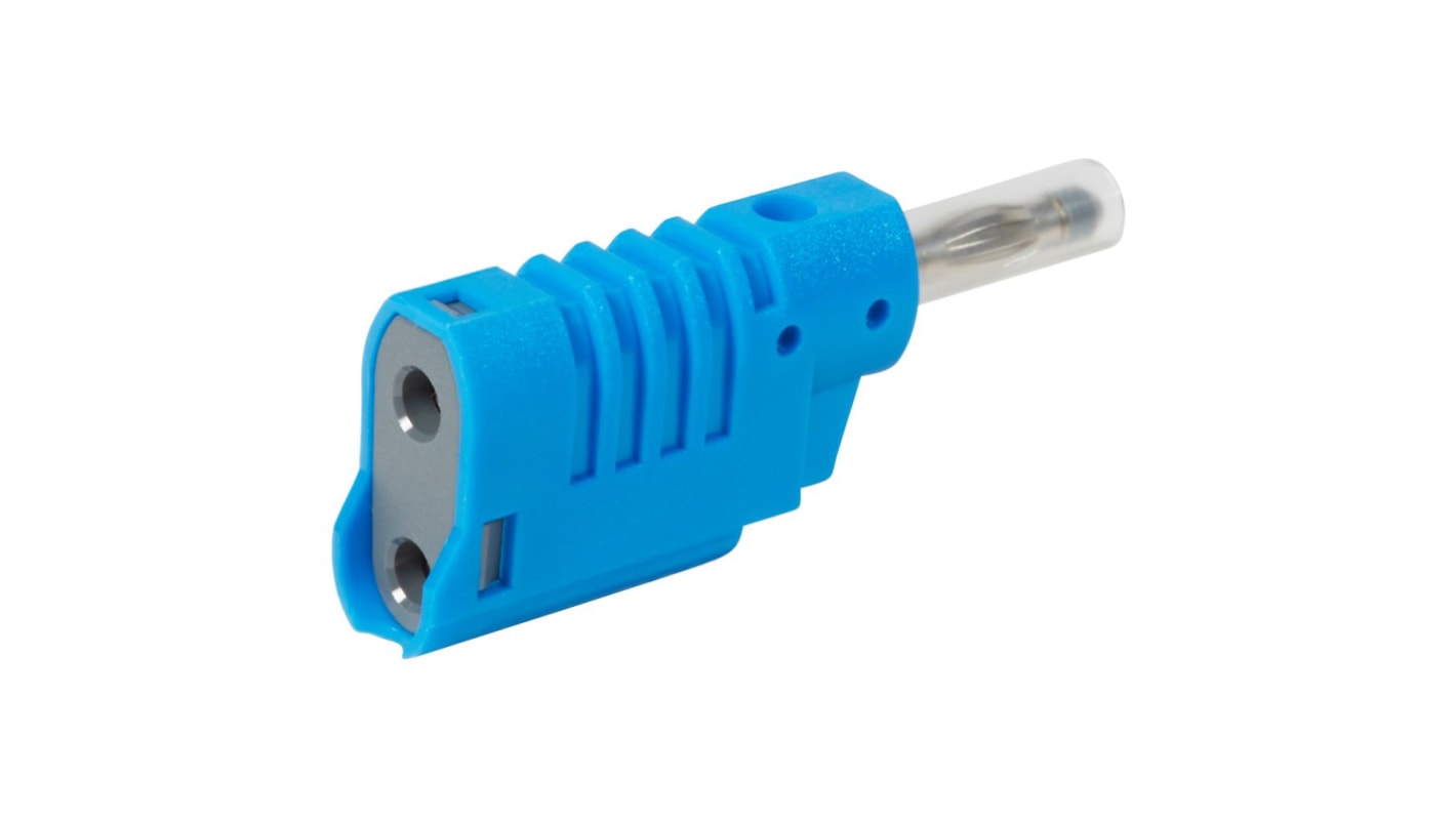 Legrand Blue Male Banana Plug, 4 mm Connector, Screw Termination, 16A, 33 → 70V