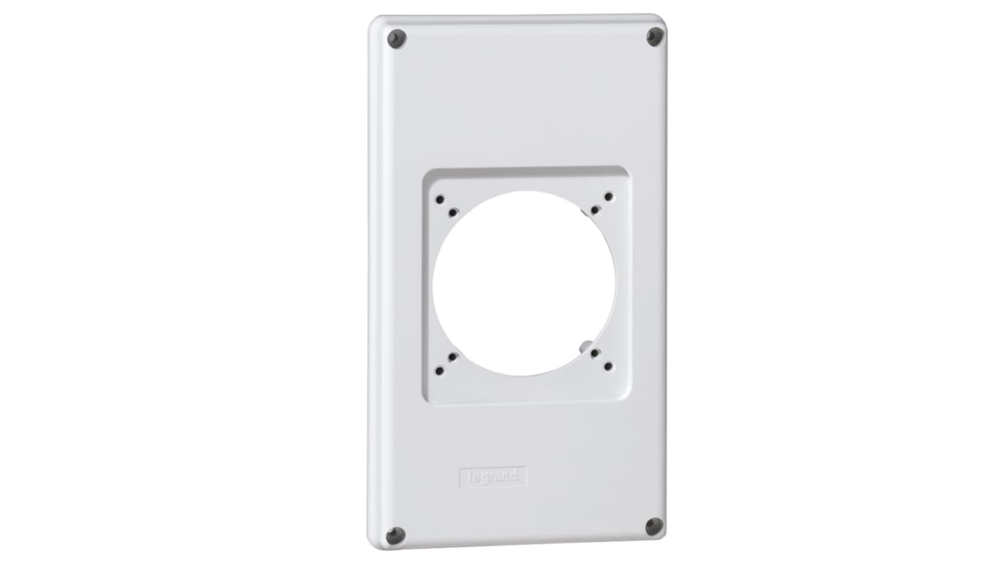 Placca anteriore Legrand in Plastica, 1 modulo, Montaggio a vite