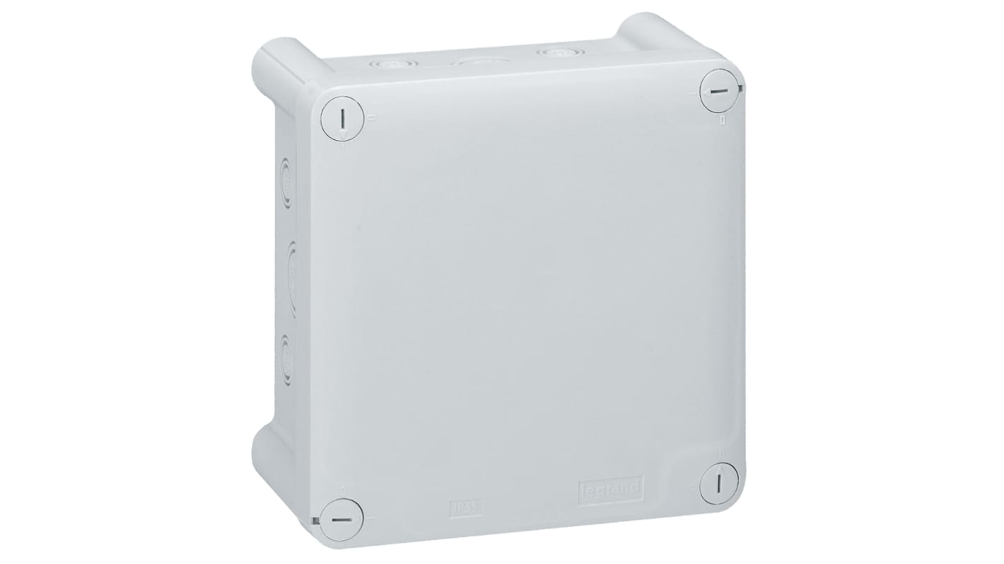 Legrand Plexo Series Grey Plastic Junction Box, IK07, IP55, 130 x 130 x 74mm