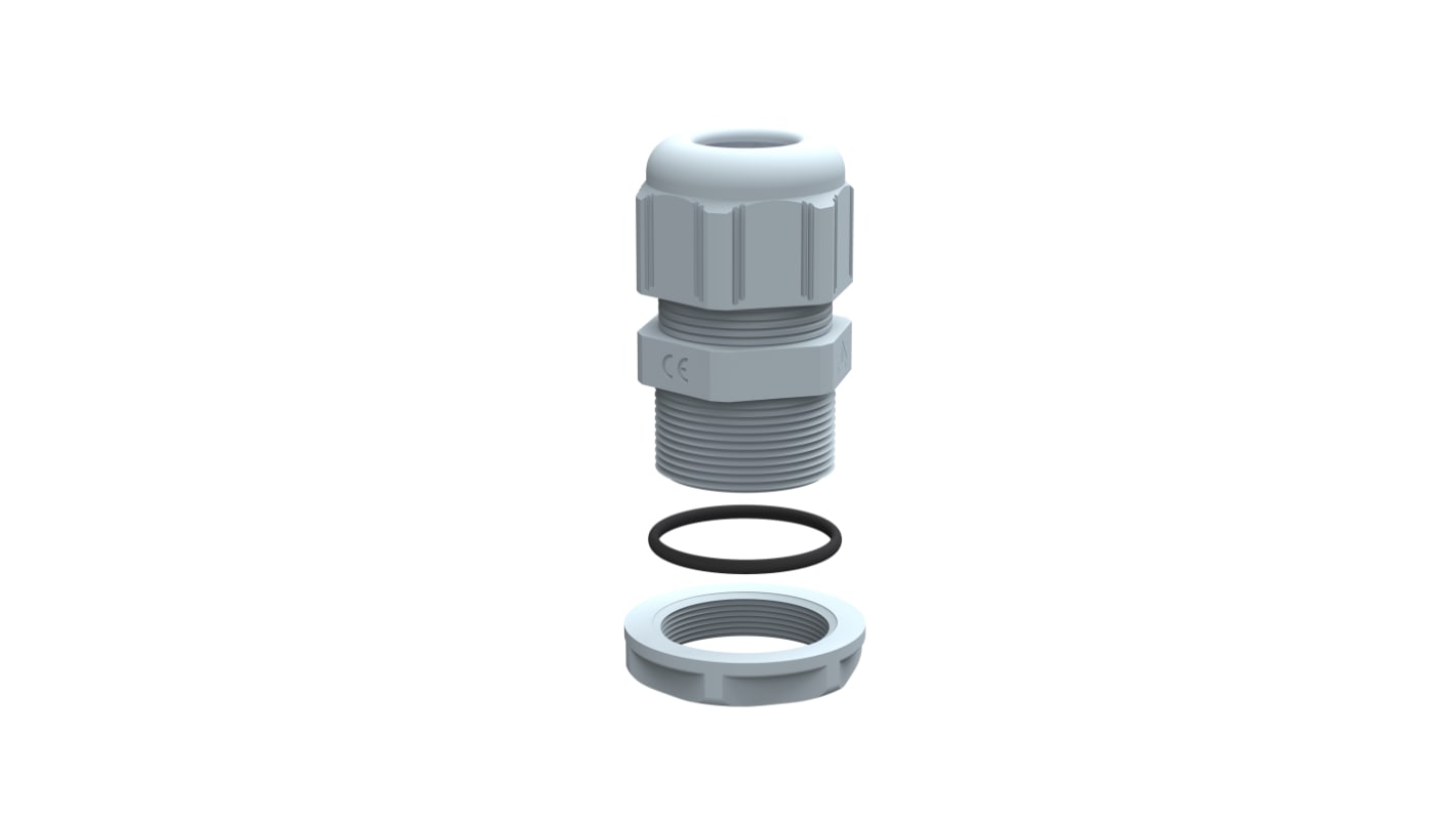 Legrand Grey Plastic Cable Gland, M50 Thread, 30mm Min, 38mm Max, IP68