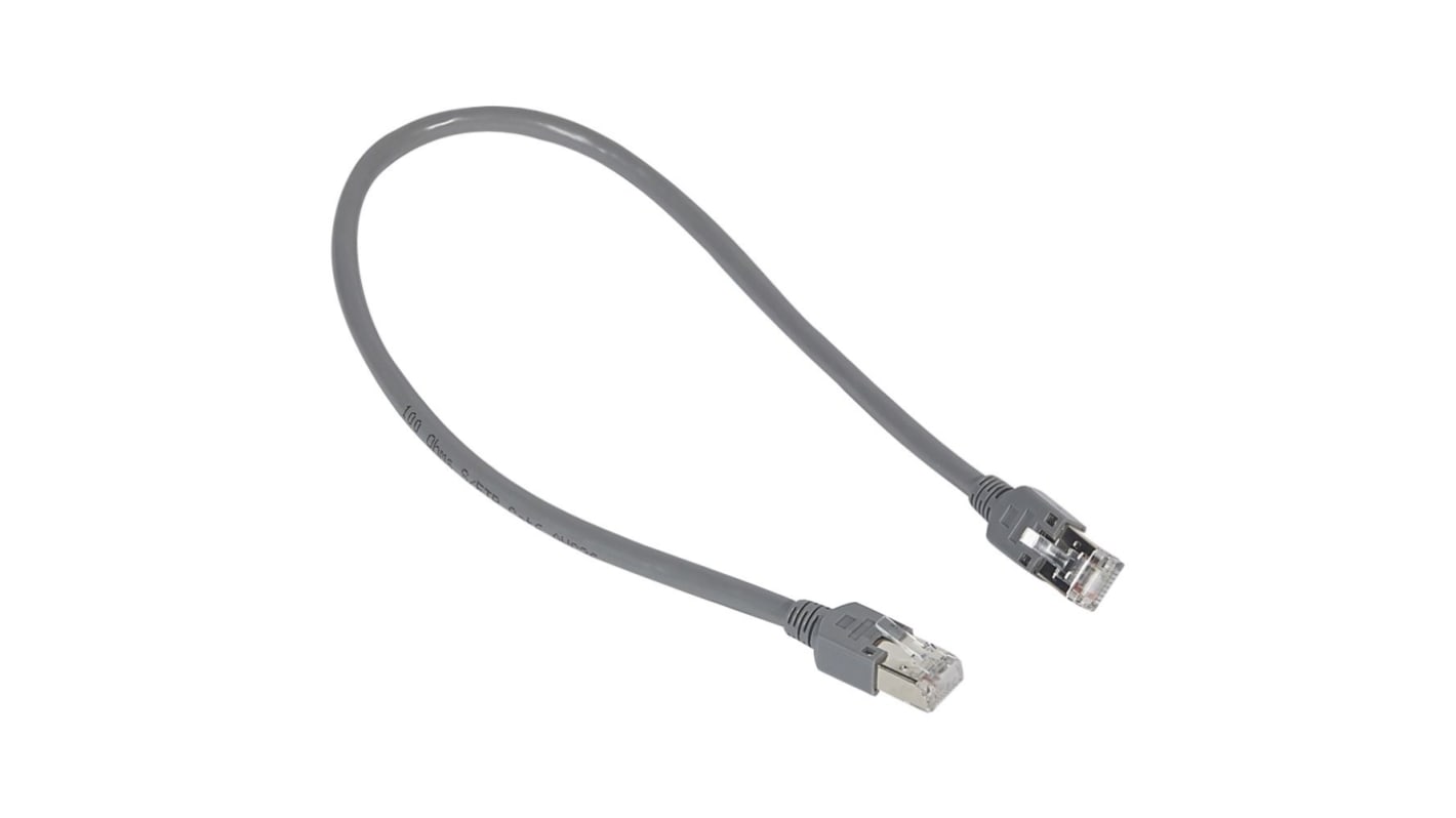 Legrand, 400mm Cat6, Grey RJ45 to Male RJ45 Male